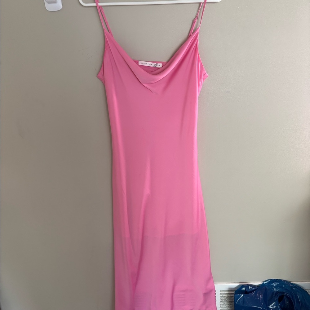 Altar'd State Pink Slip Dress